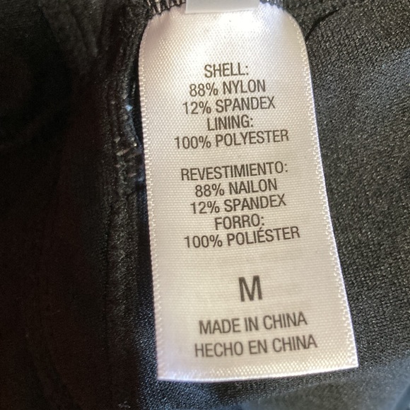 SHADE SHORE Black Plunge Flounce Neckline One Piece Swimsuit Womens Medium - Picture 11 of 13